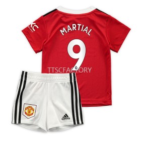 Koszulka Manchester United Martial 9 Dziecięcy Domowe Stroje Piłkarskie 2022/23 Krótki Rękaw